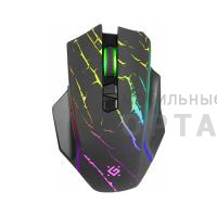 Мышь игровая, беспроводная DEFENDER Uran GM-503 черный,LED,8D,400 мАч,3200dpi (1/60)